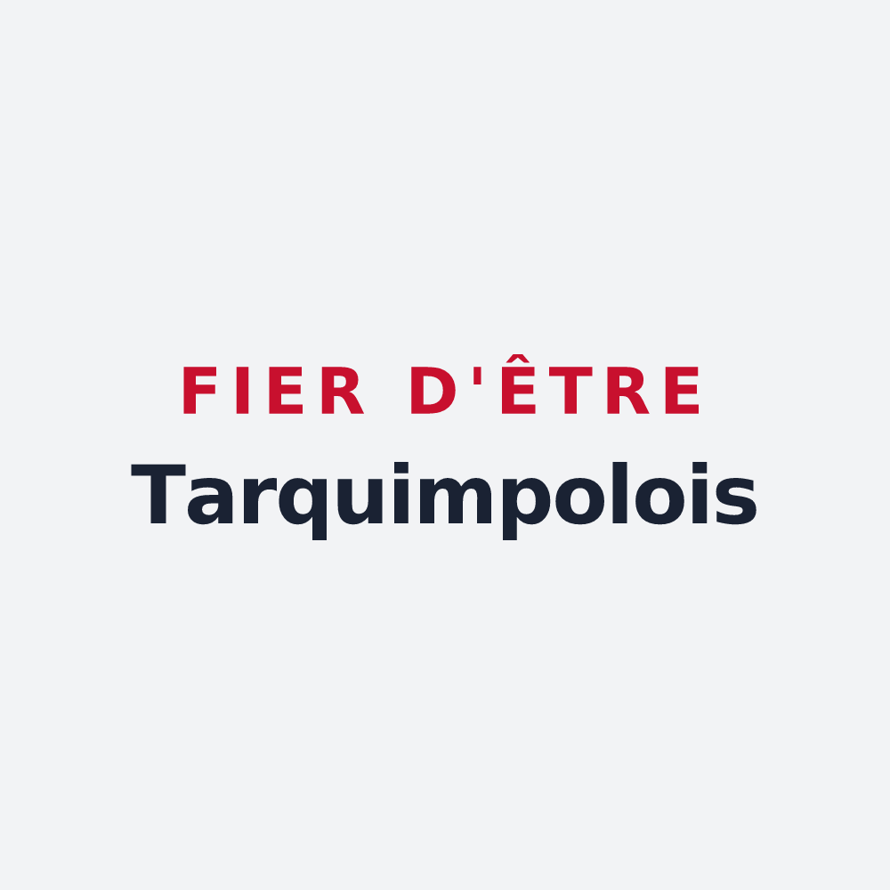 Poster « Fier d'être Tarquimpolois » — design pour Tarquimpol