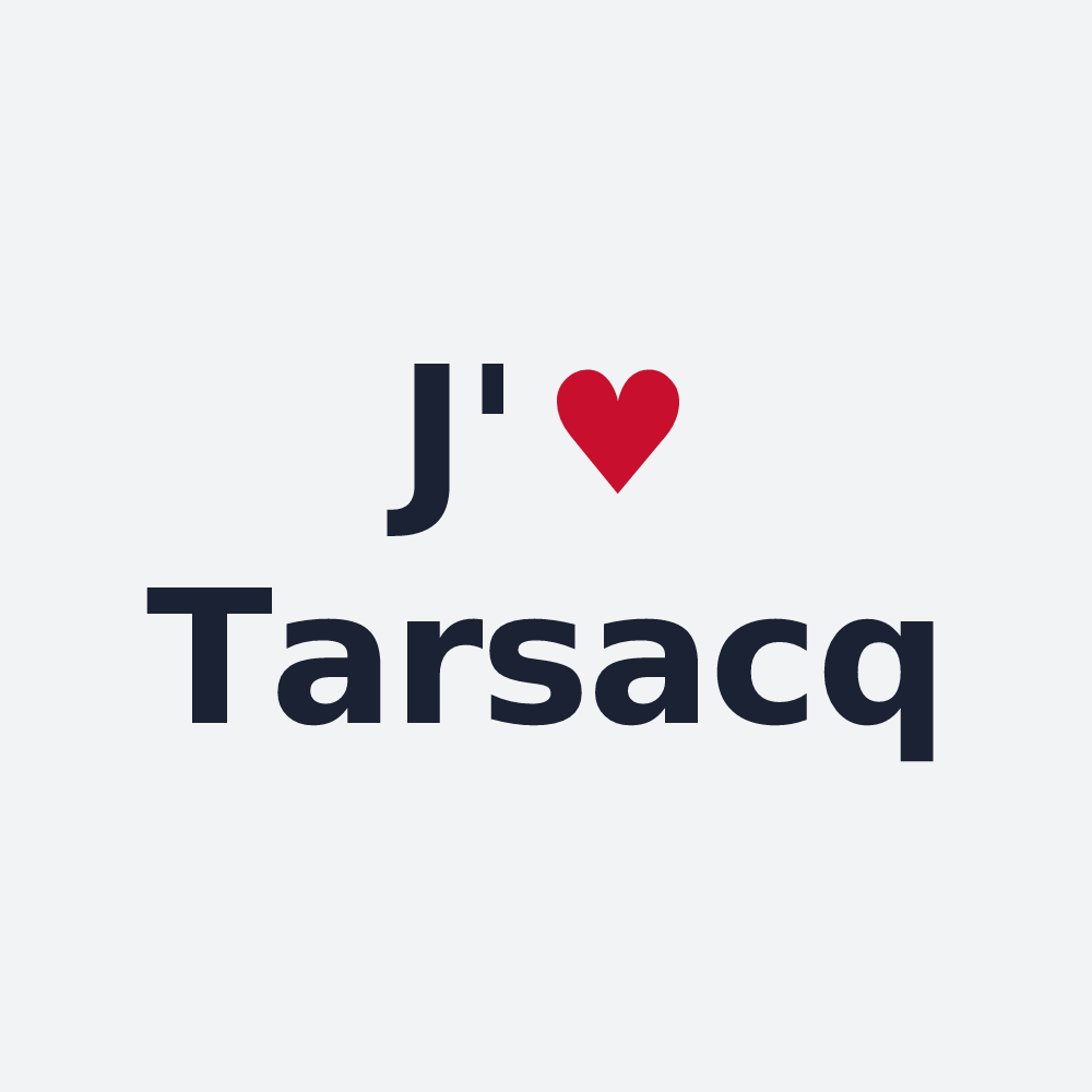 Poster personnalisé Tarsacq — design J'aime Tarsacq