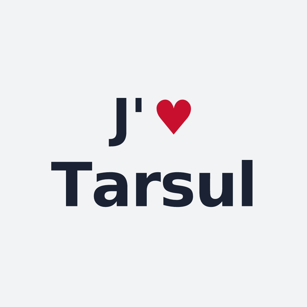 Poster personnalisé Tarsul — design J'aime Tarsul