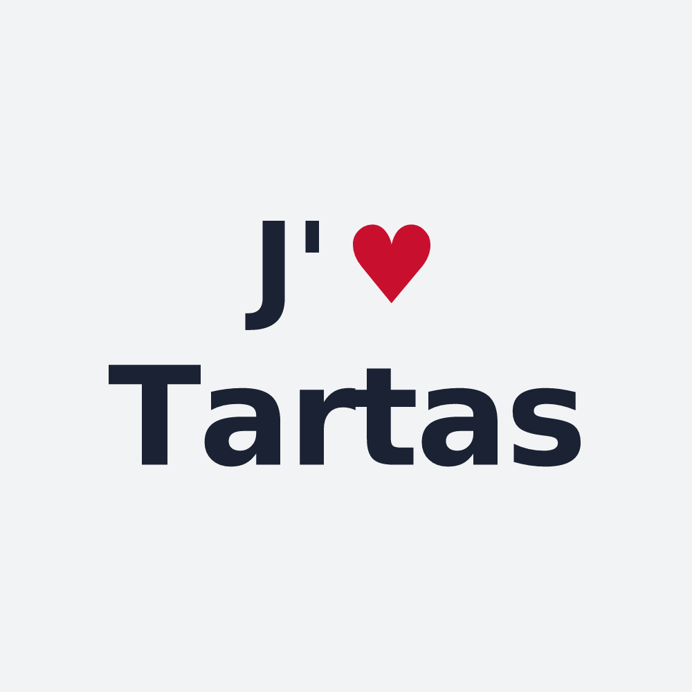 Poster personnalisé Tartas — design J'aime Tartas