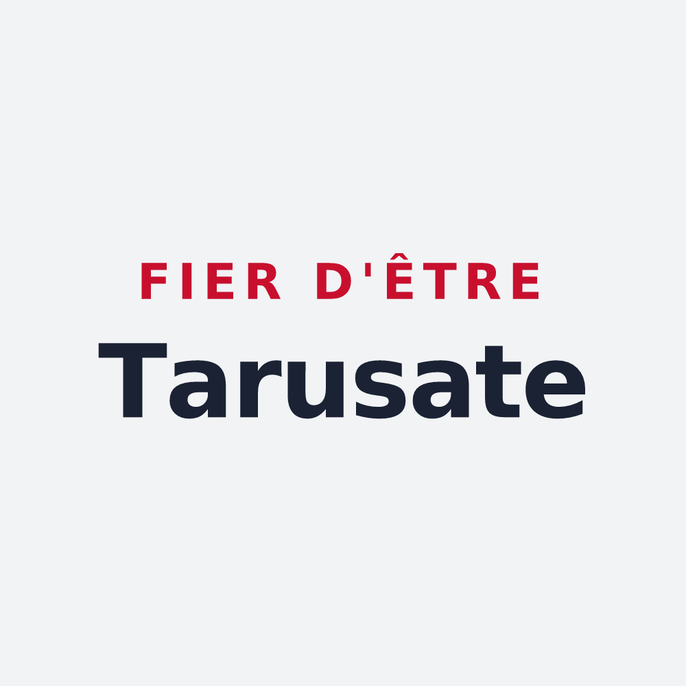 Poster « Fier d'être Tarusate » — design pour Tartas