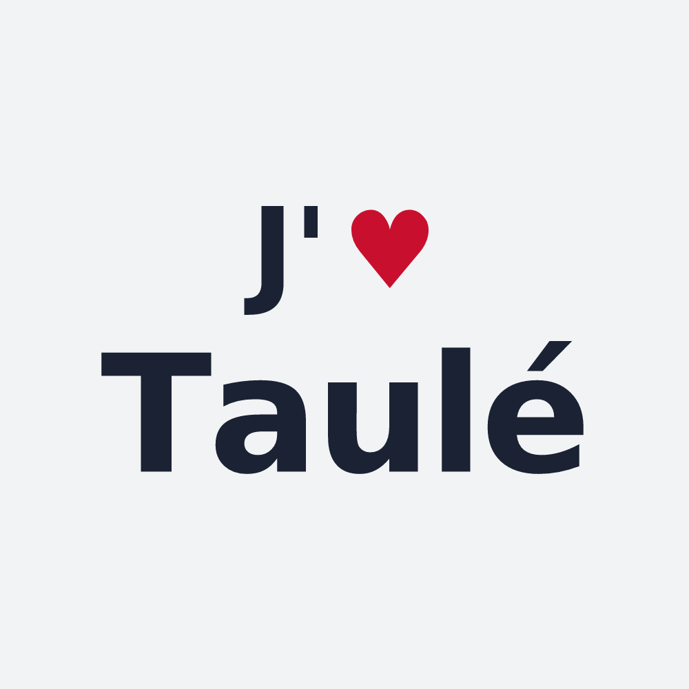 Poster personnalisé Taulé — design J'aime Taulé