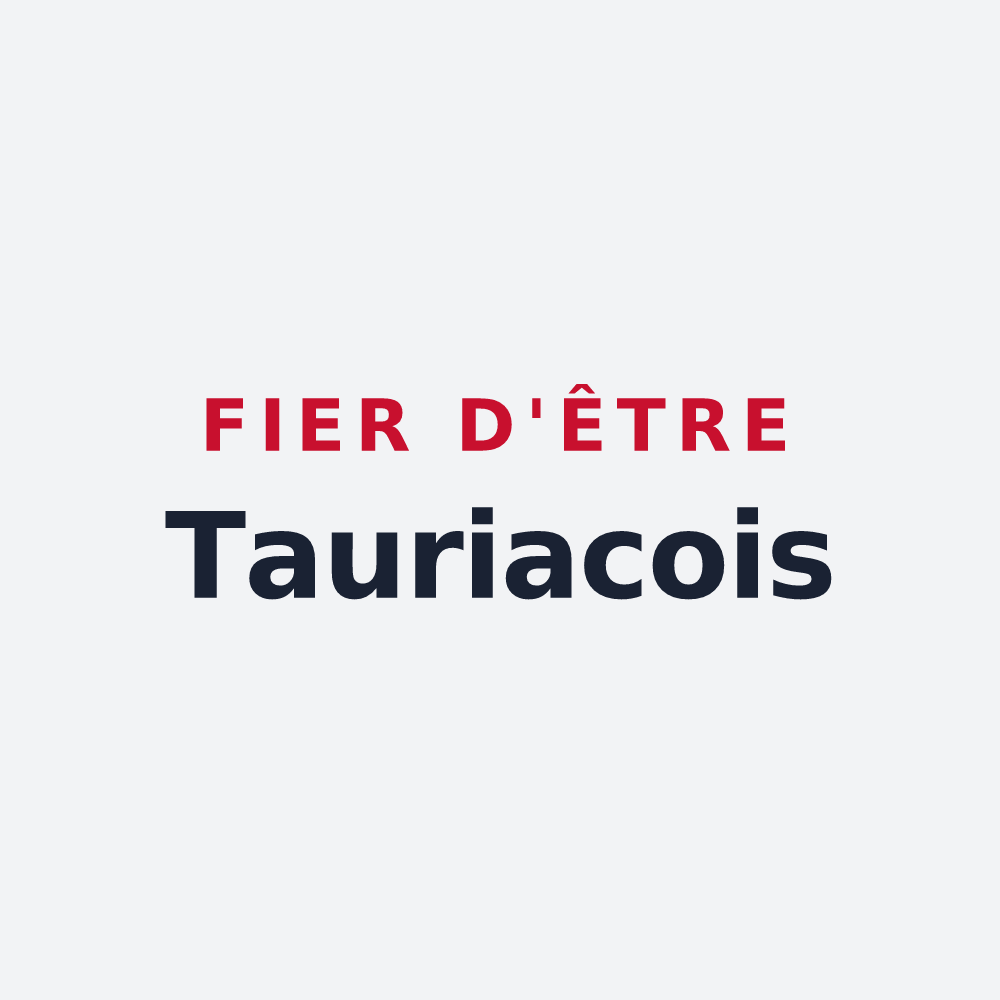 Poster « Fier d'être Tauriacois » — design pour Tauriac
