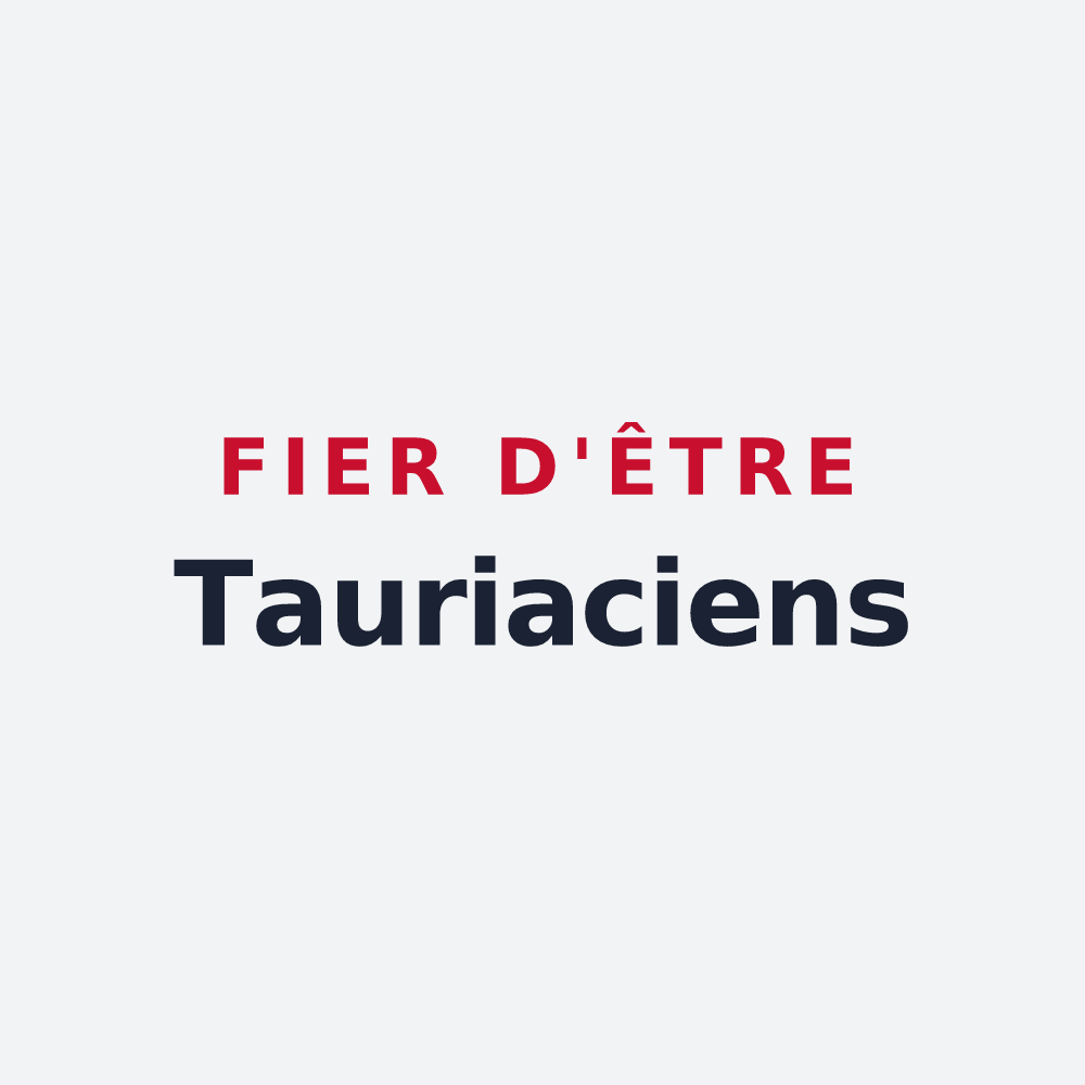 Poster « Fier d'être Tauriaciens » — design pour Tauriac-de-Naucelle