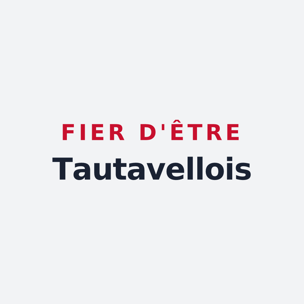 Poster « Fier d'être Tautavellois » — design pour Tautavel
