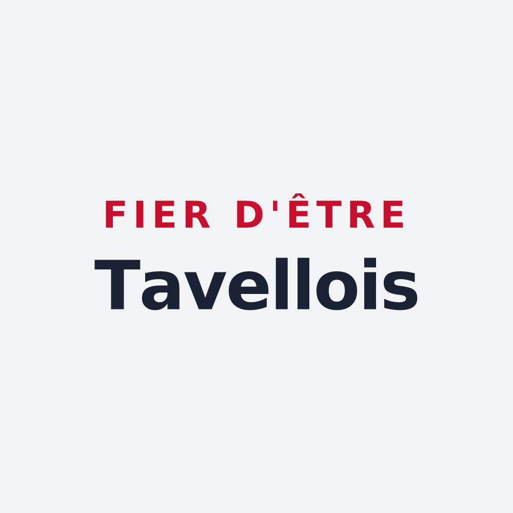 Poster « Fier d'être Tavellois » — design pour Tavaux
