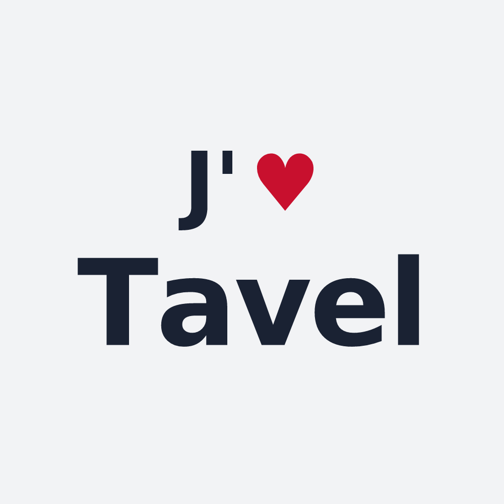 Poster personnalisé Tavel — design J'aime Tavel