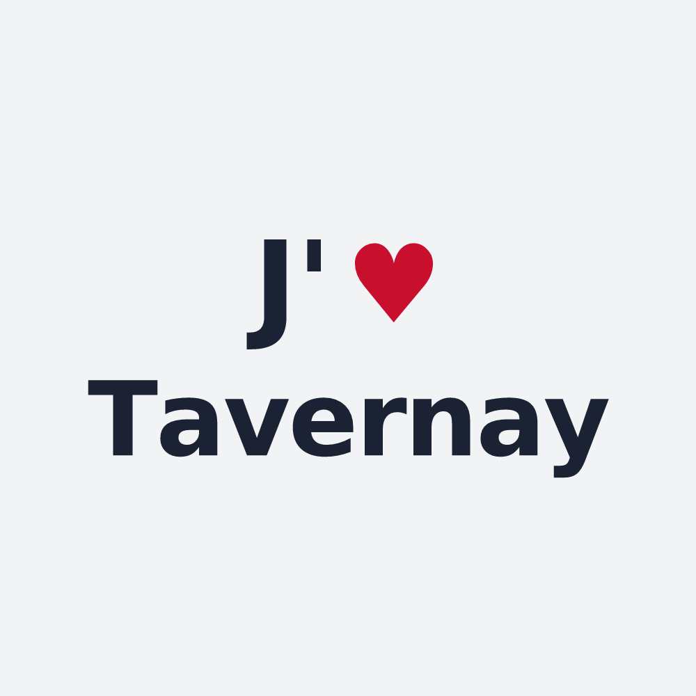 Poster personnalisé Tavernay — design J'aime Tavernay