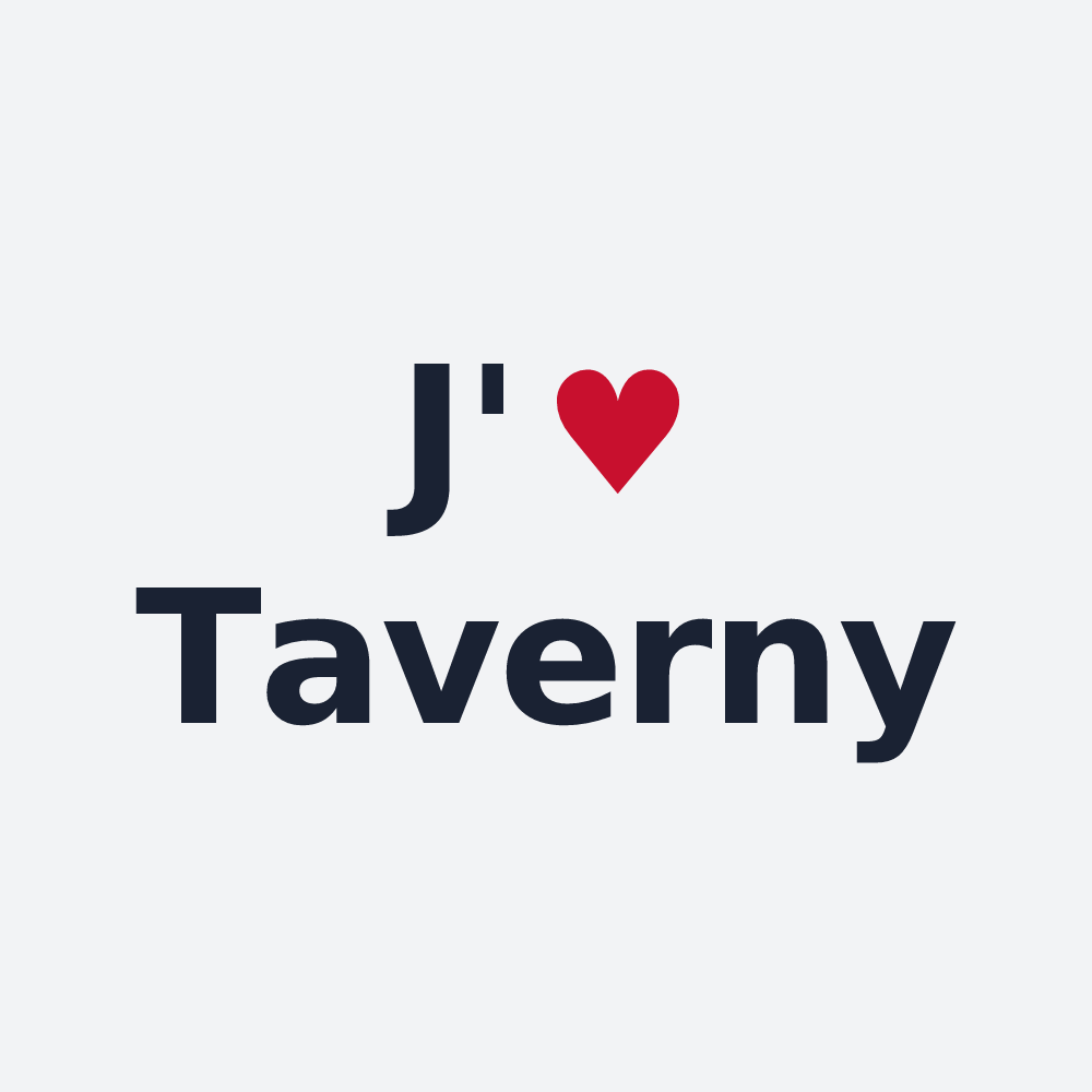 Poster personnalisé Taverny — design J'aime Taverny