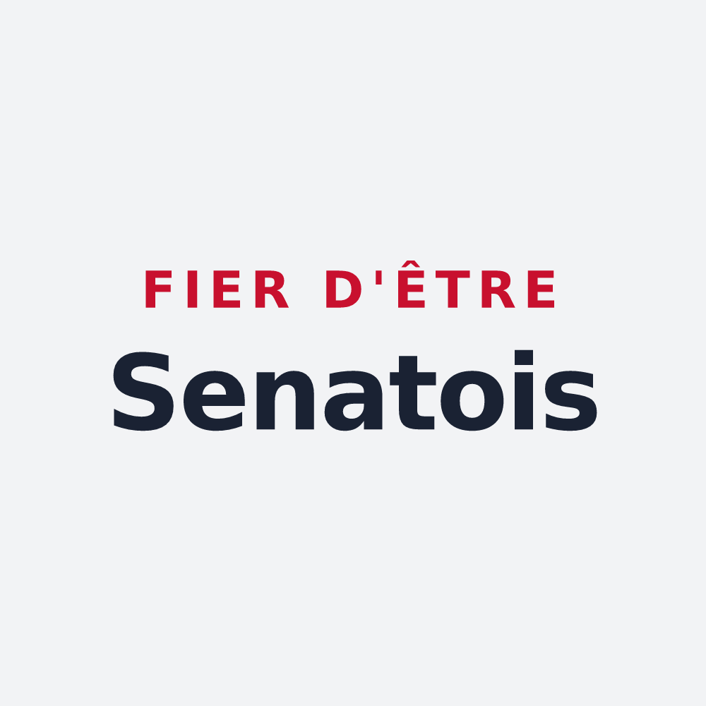 Poster « Fier d'être Senatois » — design pour Taxat-Senat