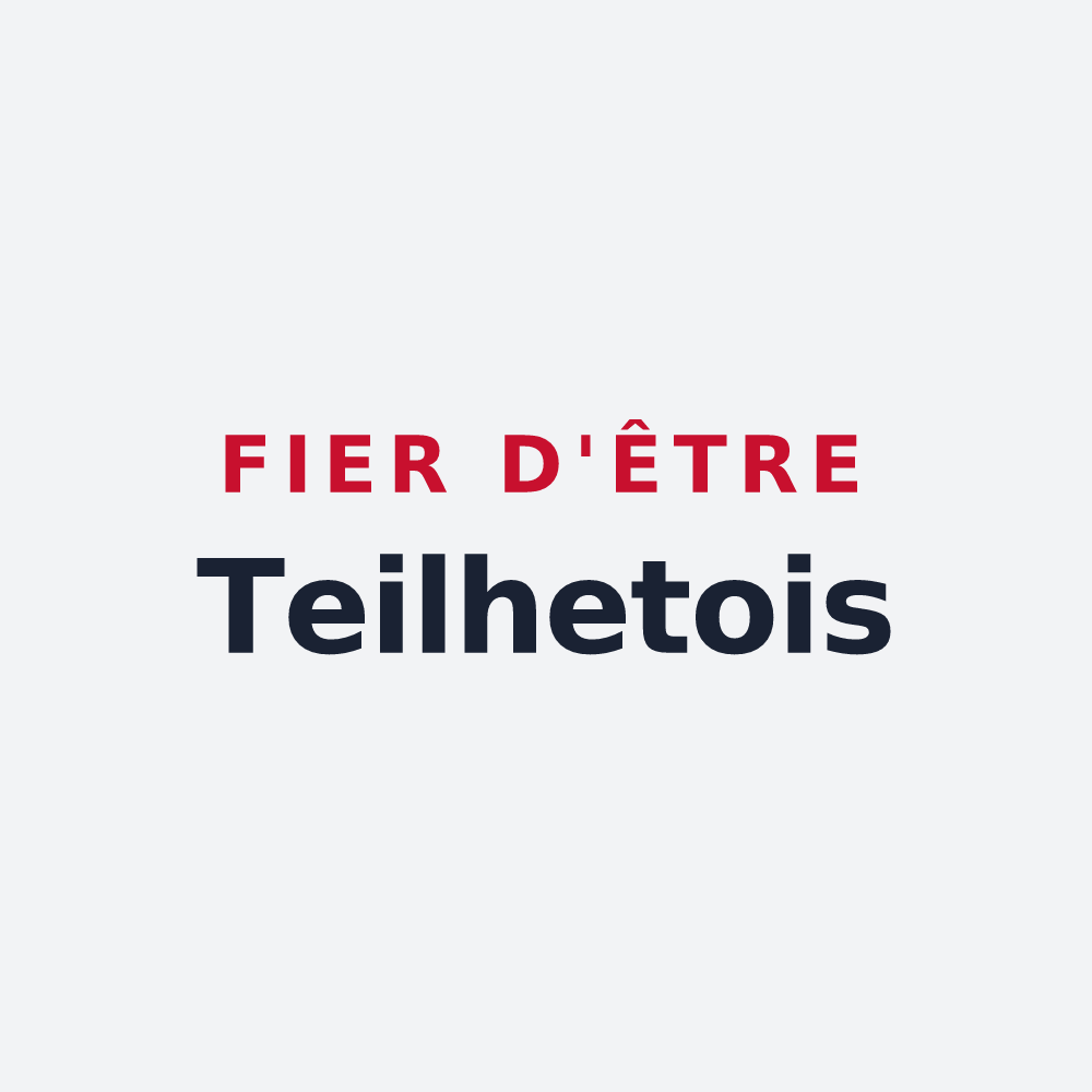 Poster « Fier d'être Teilhetois » — design pour Teilhet