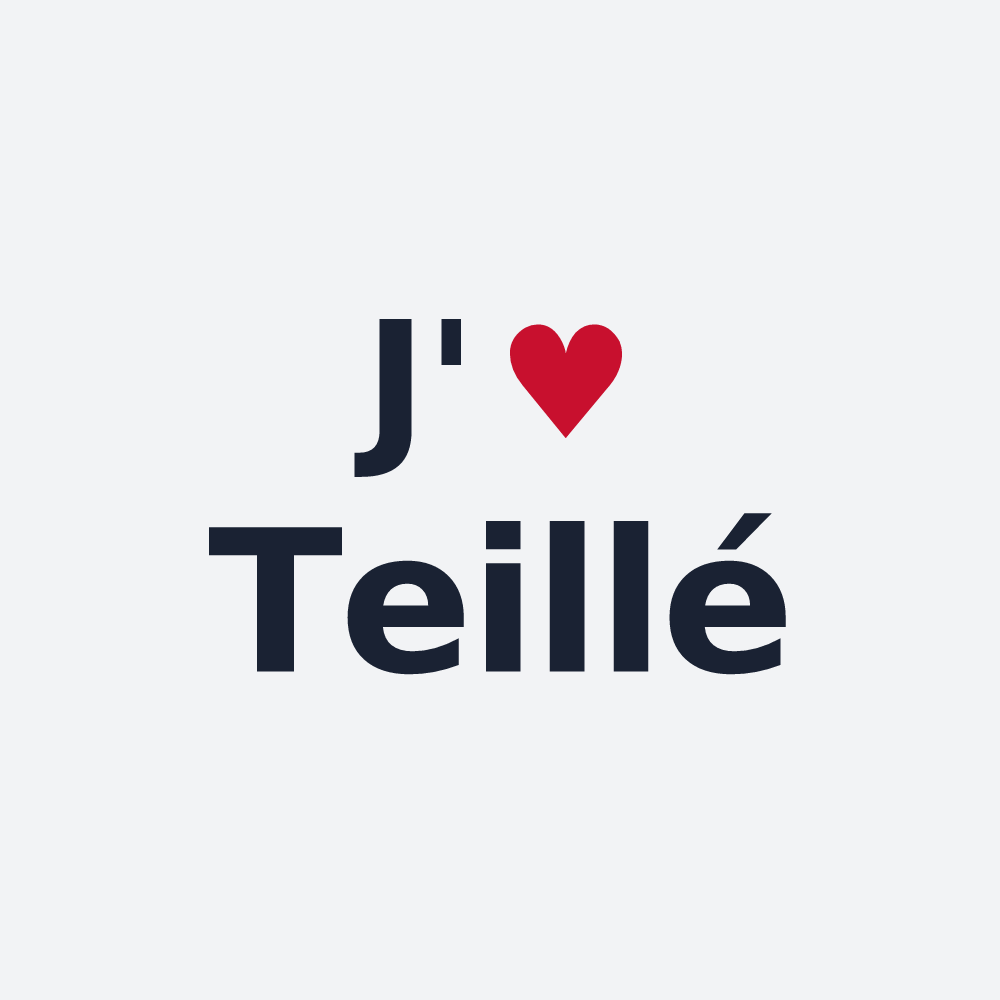Poster personnalisé Teillé — design J'aime Teillé