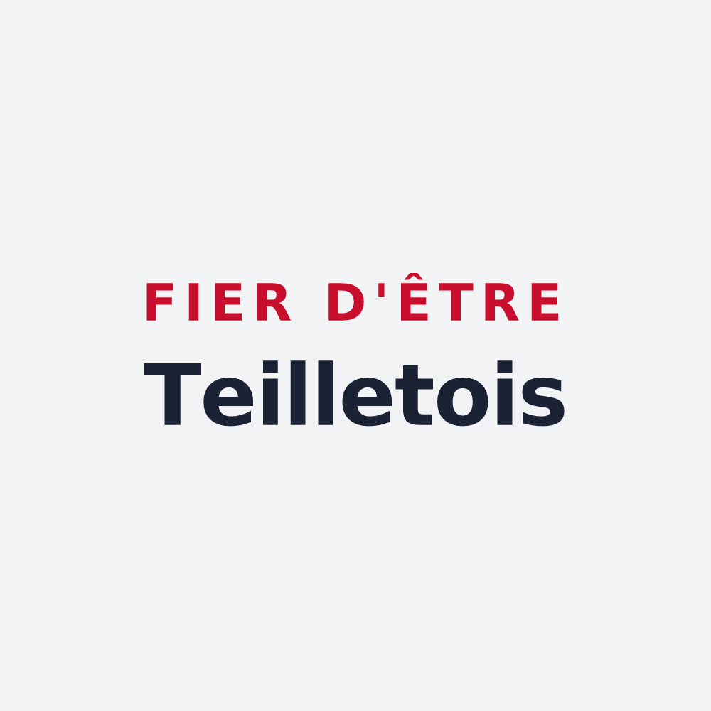 Poster « Fier d'être Teilletois » — design pour Teillet