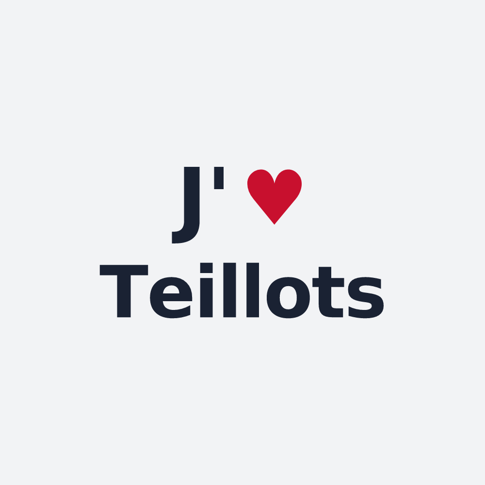 Poster personnalisé Teillots — design J'aime Teillots