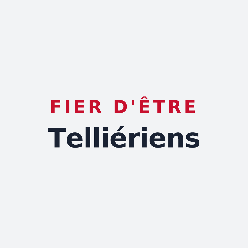 Poster « Fier d'être Telliériens » — design pour Tellières-le-Plessis