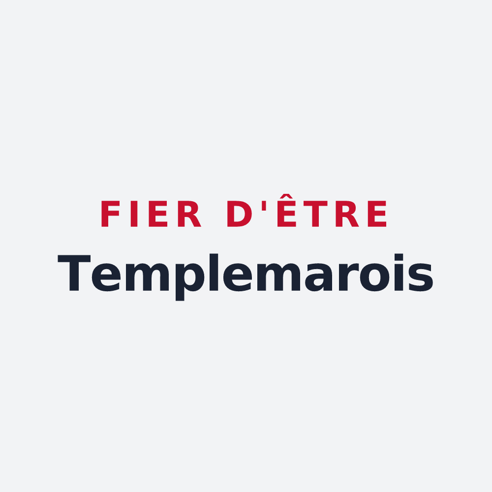 Poster « Fier d'être Templemarois » — design pour Templemars