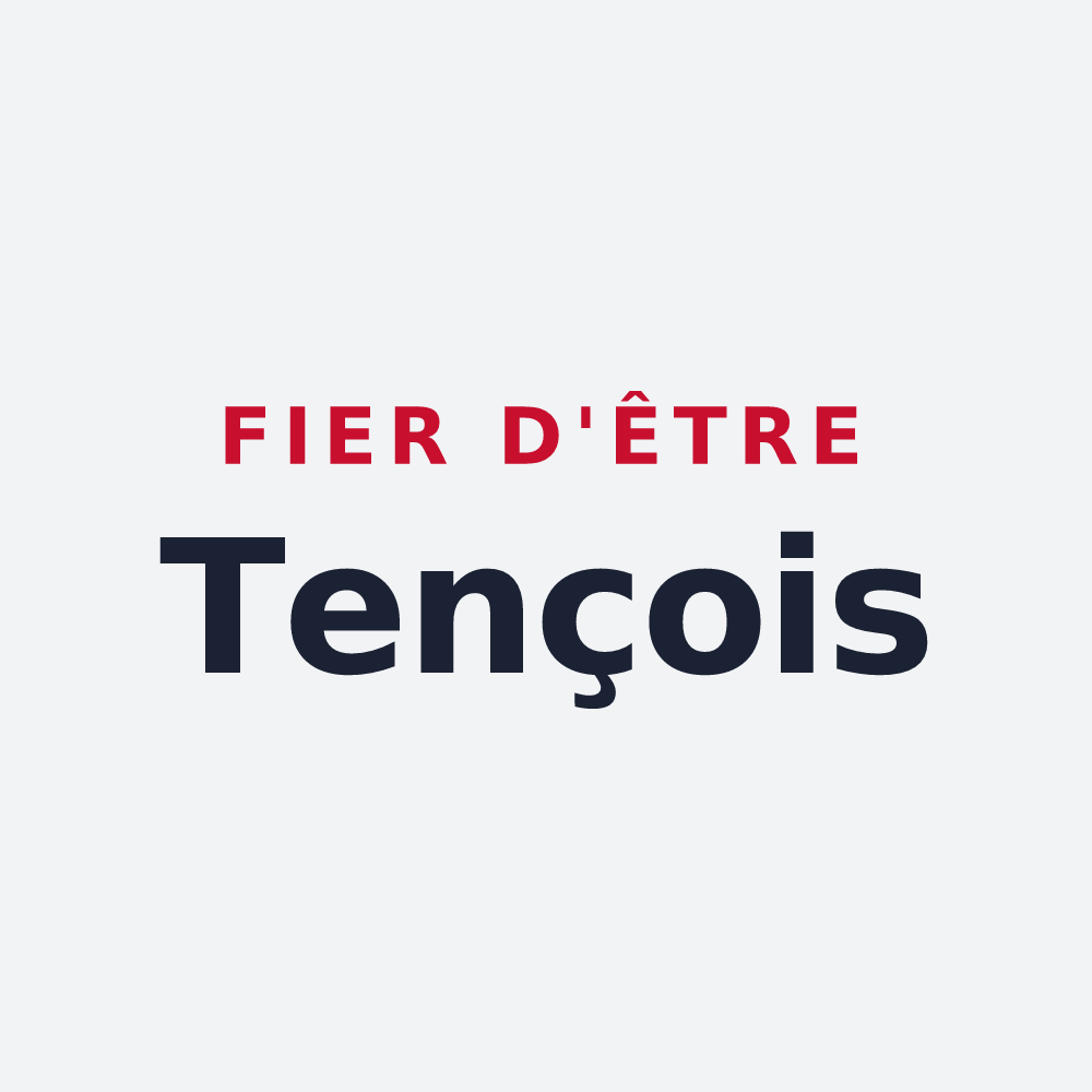 Poster « Fier d'être Tençois » — design pour Tence