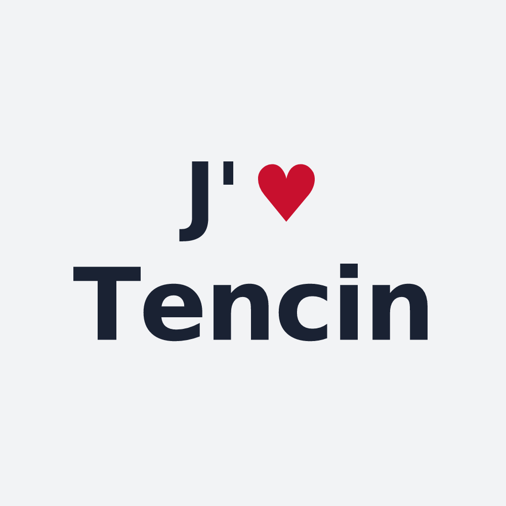 Poster personnalisé Tencin — design J'aime Tencin