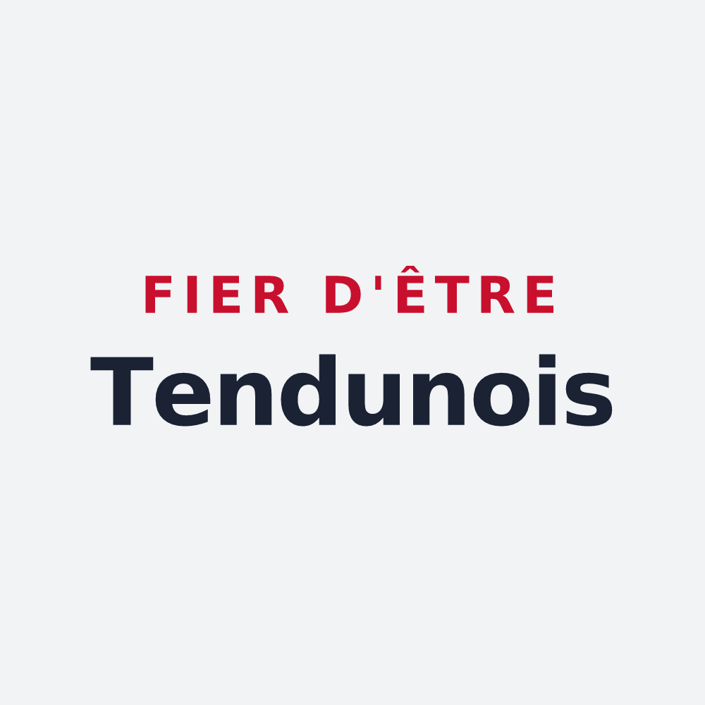 Poster « Fier d'être Tendunois » — design pour Tendu