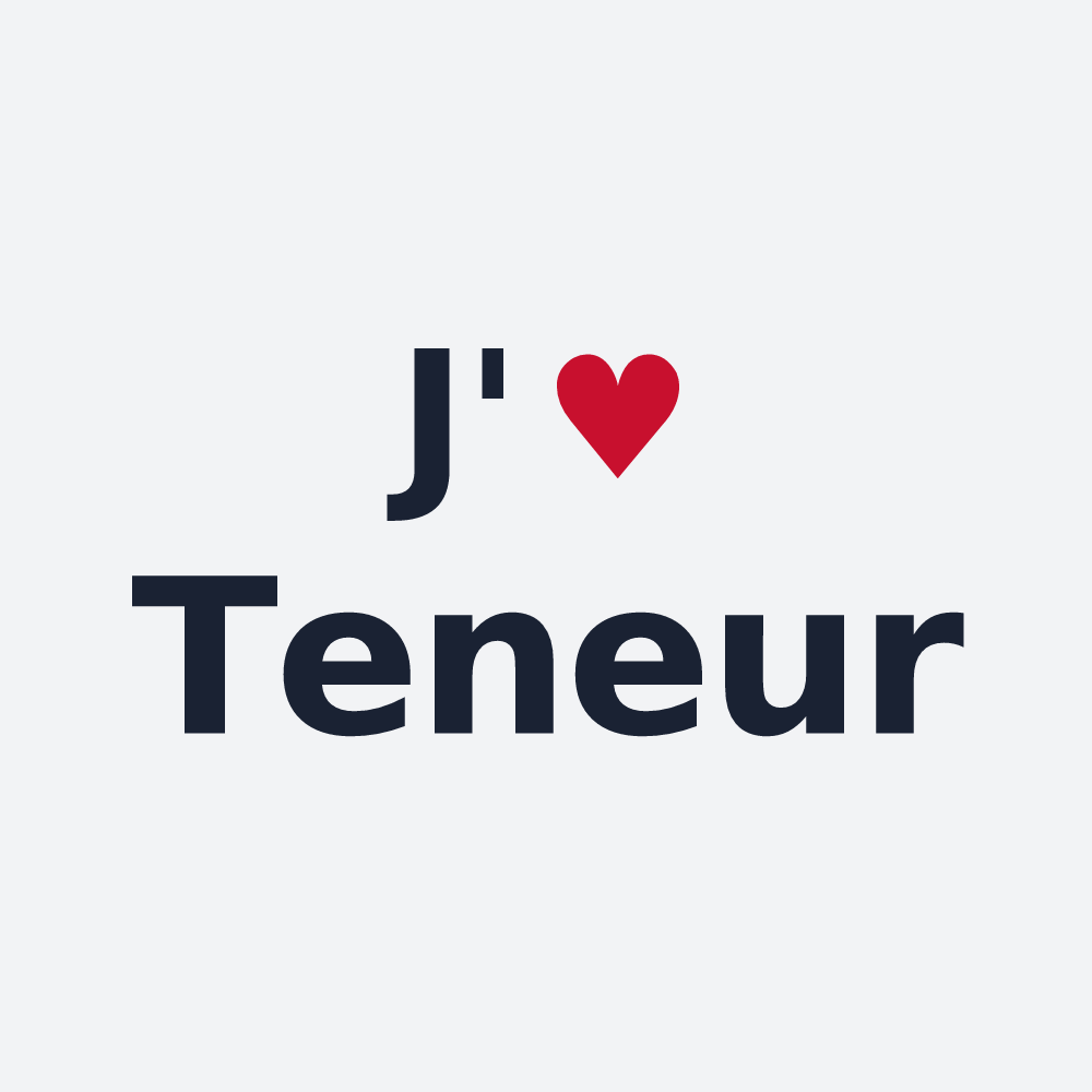 Poster personnalisé Teneur — design J'aime Teneur