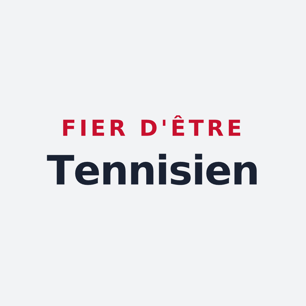 Poster « Fier d'être Tennisien » — design pour Tennie