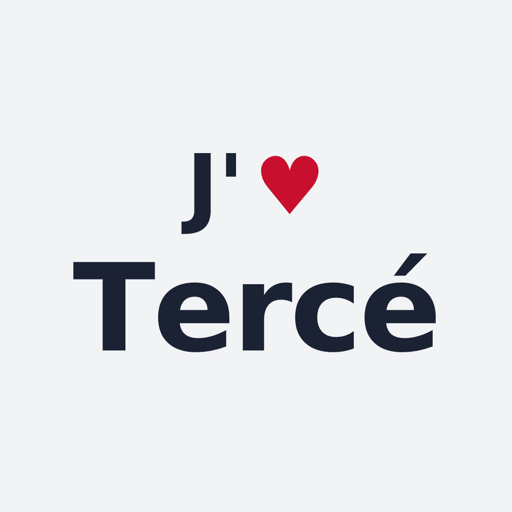 Poster personnalisé Tercé — design J'aime Tercé