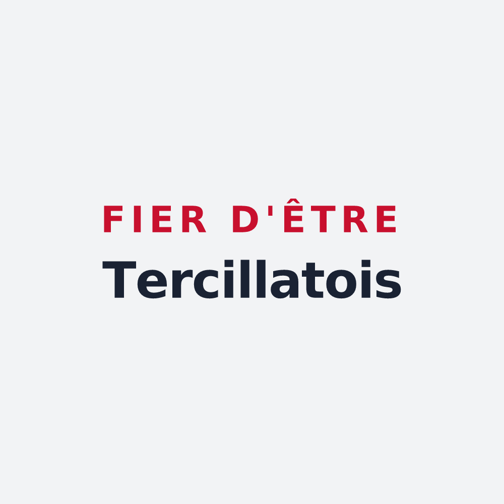 Poster « Fier d'être Tercillatois » — design pour Tercillat