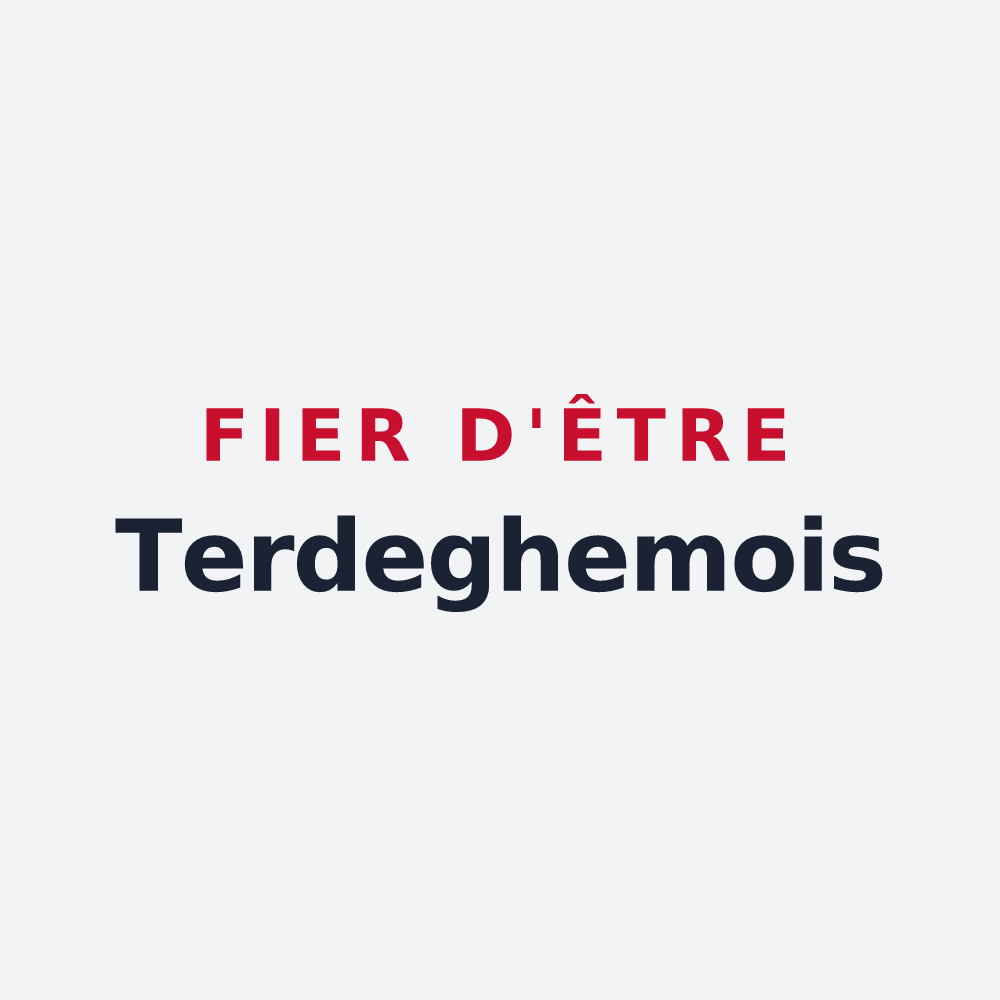 Poster « Fier d'être Terdeghemois » — design pour Terdeghem