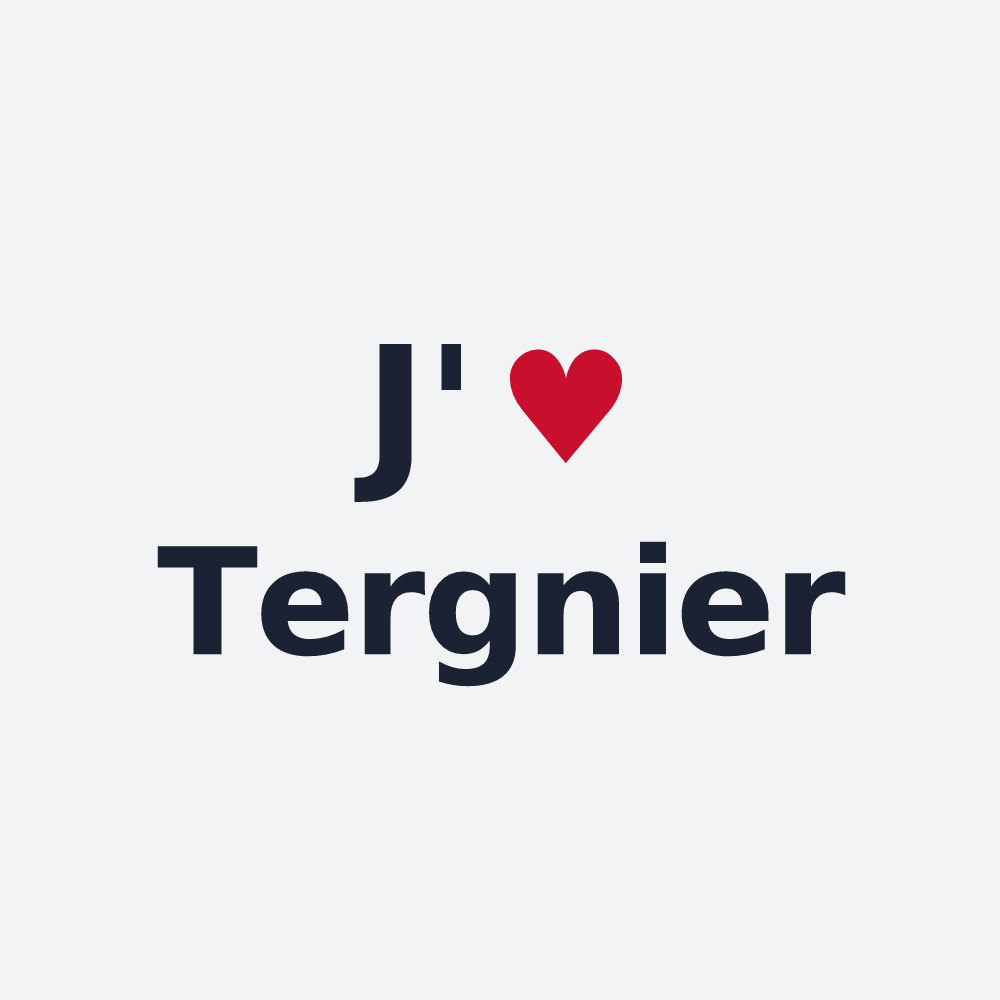 Poster personnalisé Tergnier — design J'aime Tergnier