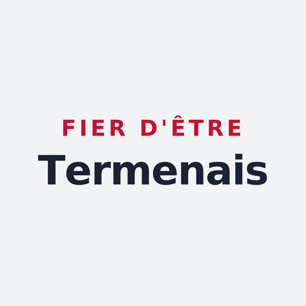 Poster « Fier d'être Termenais » — design pour Termes