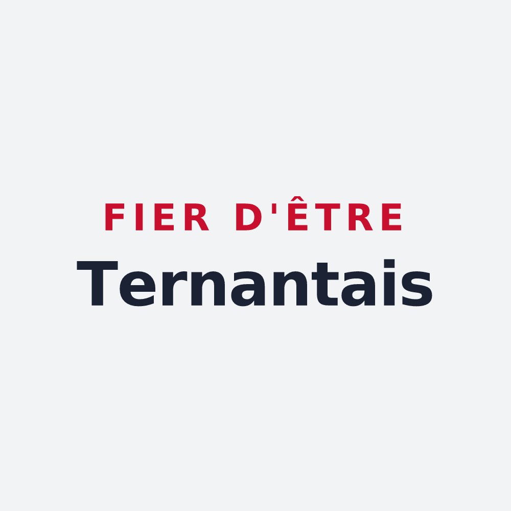 Poster « Fier d'être Ternantais » — design pour Ternant