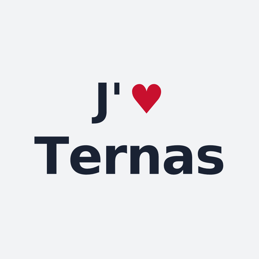 Poster personnalisé Ternas — design J'aime Ternas
