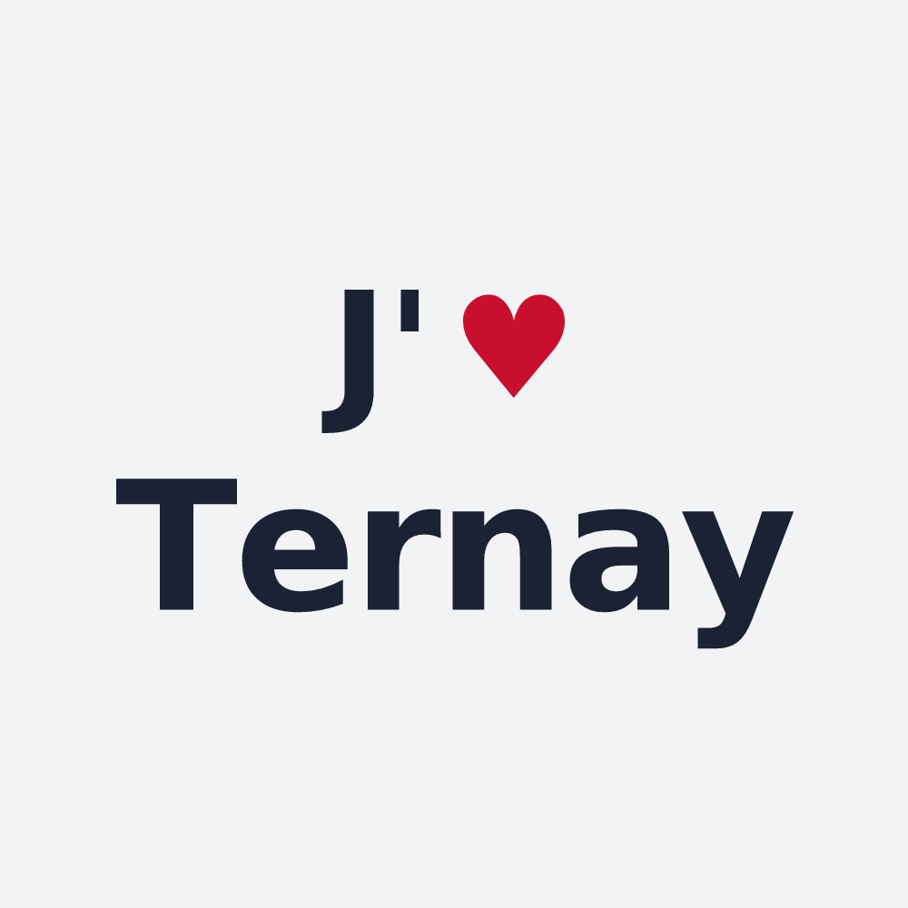 Poster personnalisé Ternay — design J'aime Ternay