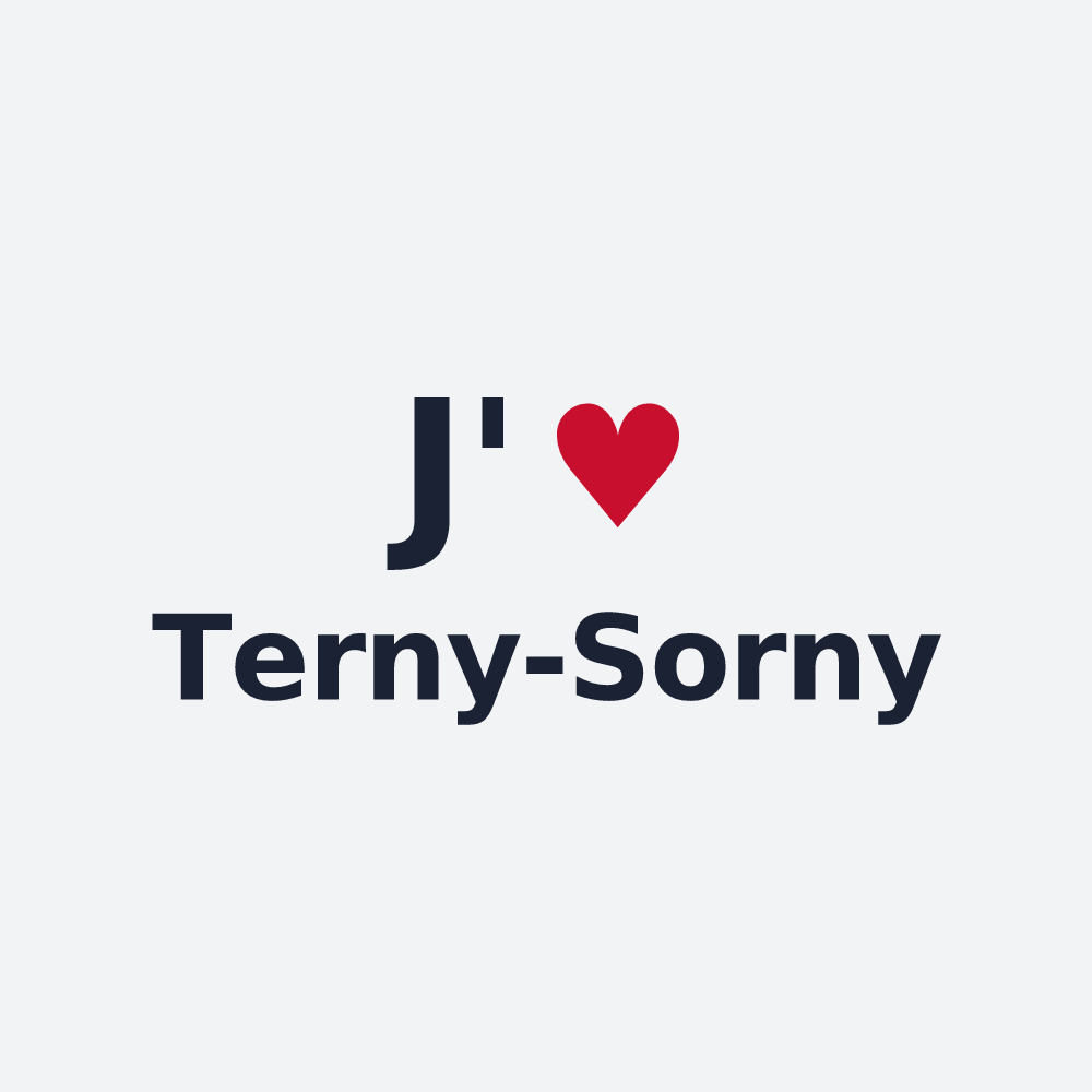 Poster personnalisé Terny-Sorny — design J'aime Terny-Sorny