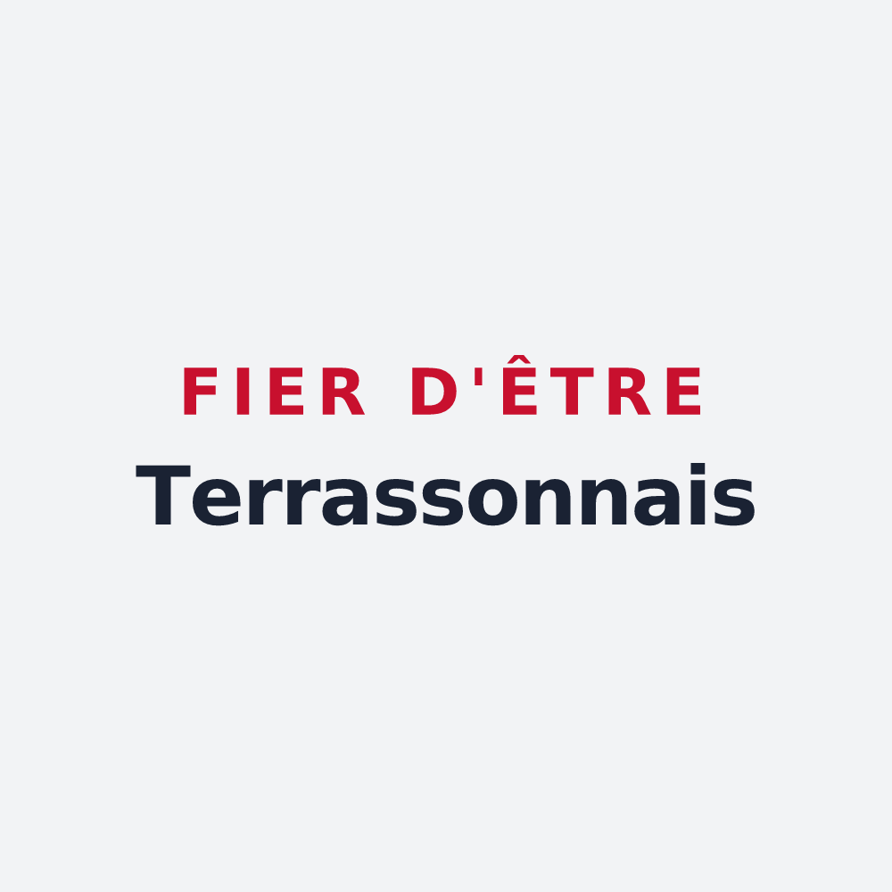 Poster « Fier d'être Terrassonnais » — design pour Terrasson-Lavilledieu