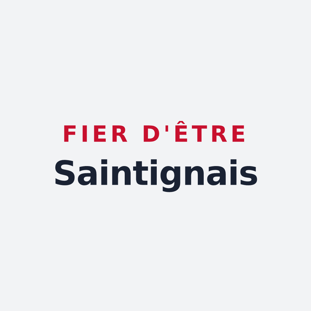 Poster « Fier d'être Saintignais » — design pour Terre-et-Marais