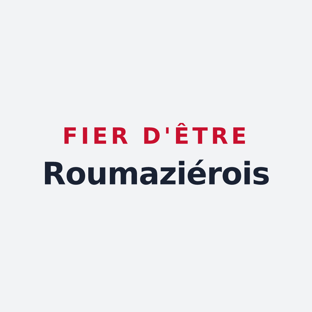 Poster « Fier d'être Roumaziérois » — design pour Terres-de-Haute-Charente