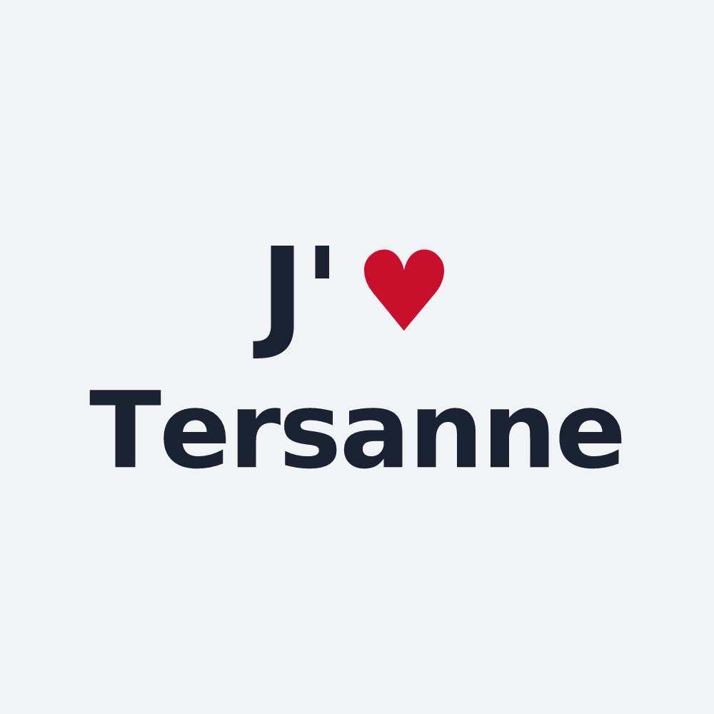 Poster personnalisé Tersanne — design J'aime Tersanne