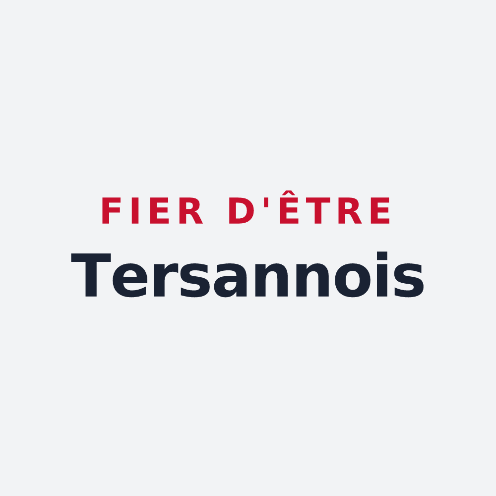 Poster « Fier d'être Tersannois » — design pour Tersanne