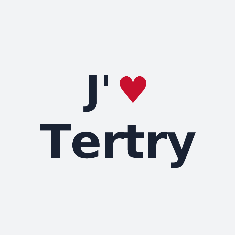 Poster personnalisé Tertry — design J'aime Tertry
