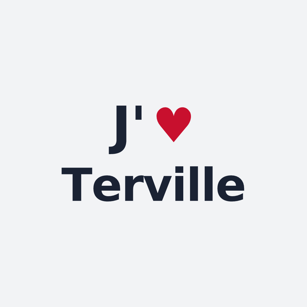 Poster personnalisé Terville — design J'aime Terville