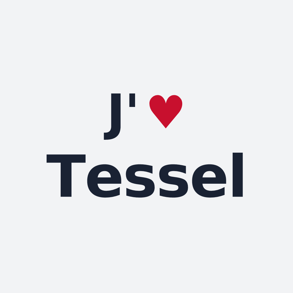 Poster personnalisé Tessel — design J'aime Tessel