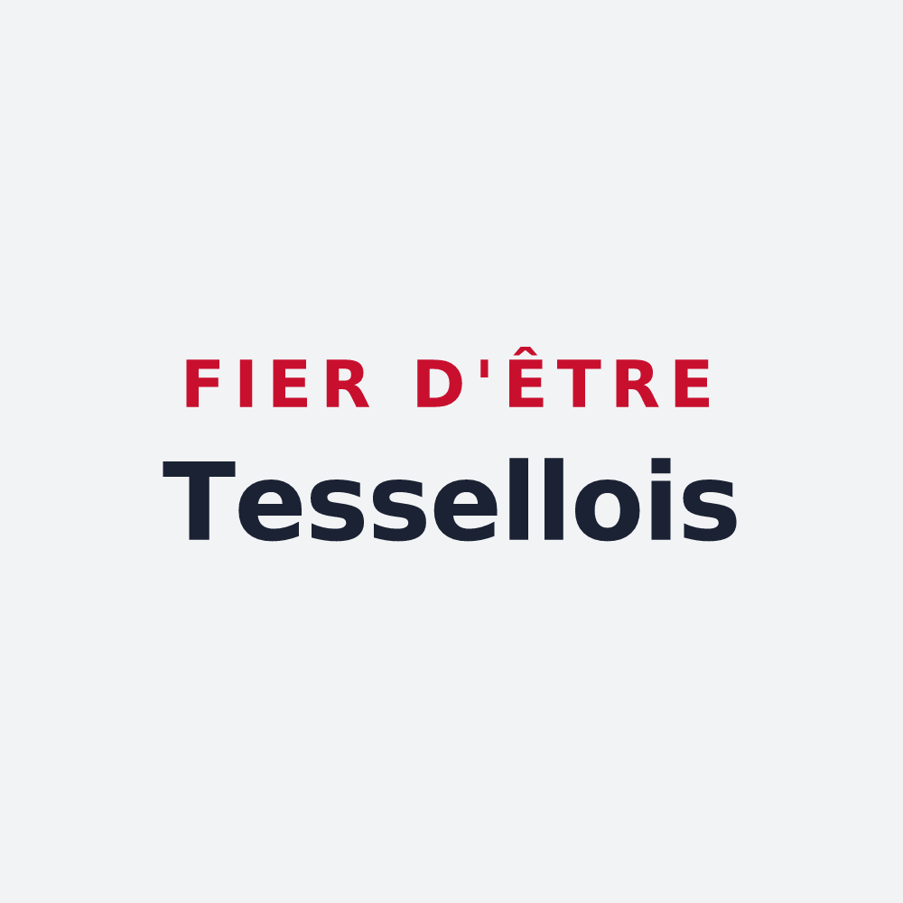 Poster « Fier d'être Tessellois » — design pour Tessel