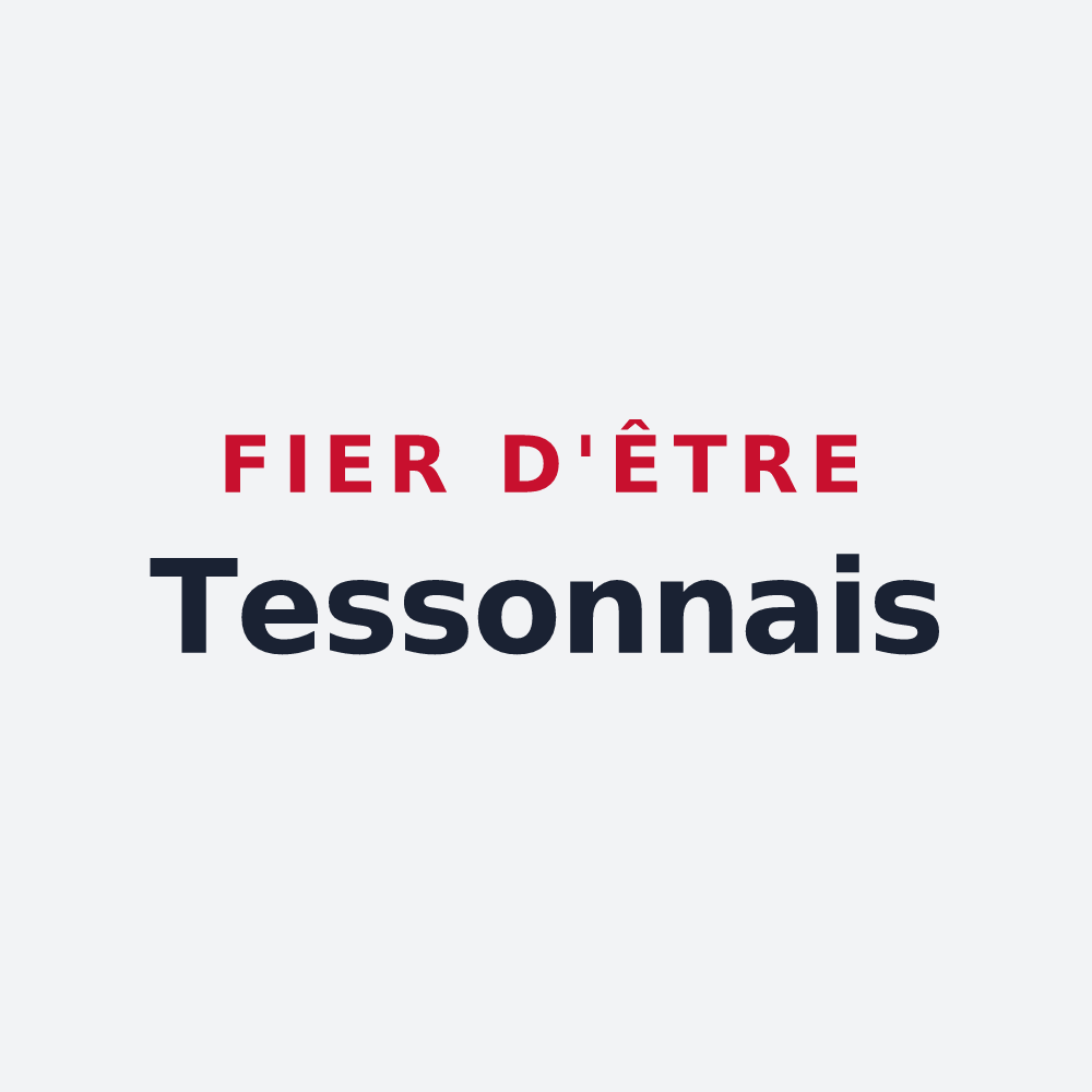Poster « Fier d'être Tessonnais » — design pour Tesson