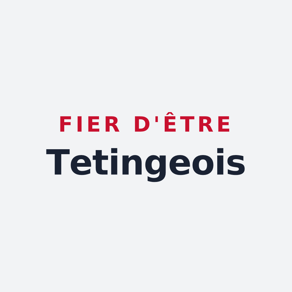 Poster « Fier d'être Tetingeois » — design pour Teting-sur-Nied