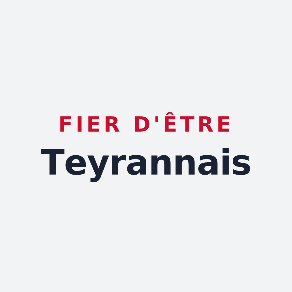 Poster « Fier d'être Teyrannais » — design pour Teyran