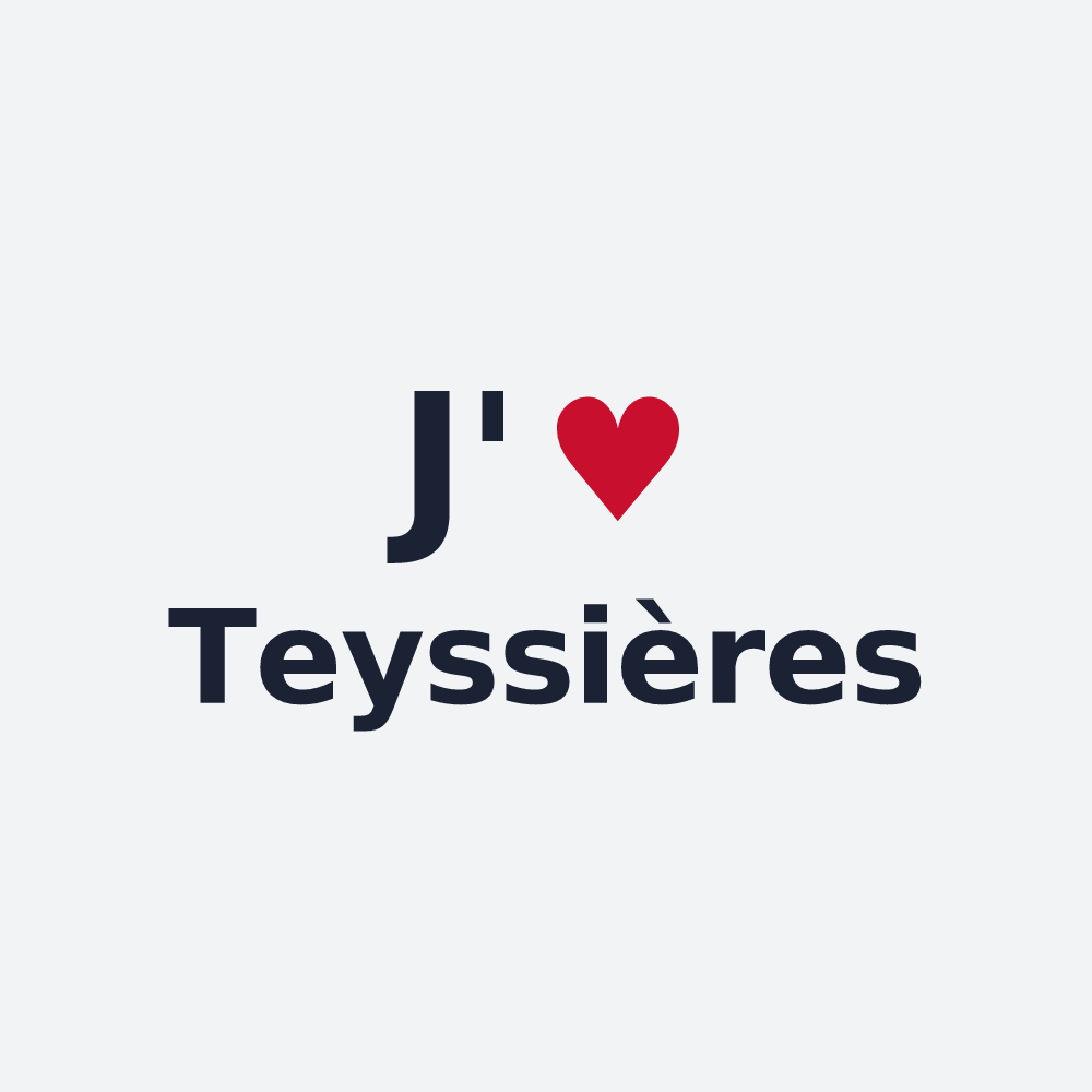 Poster personnalisé Teyssières — design J'aime Teyssières