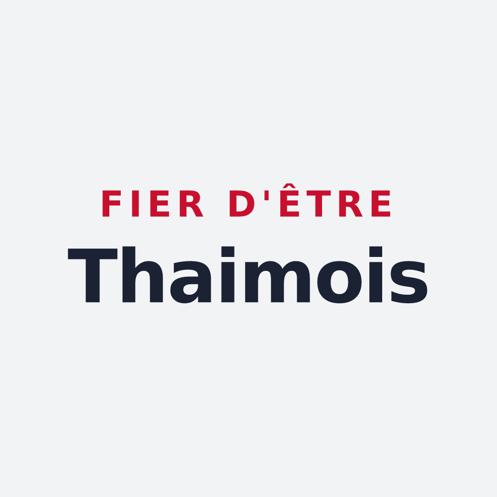 Poster « Fier d'être Thaimois » — design pour Thaims