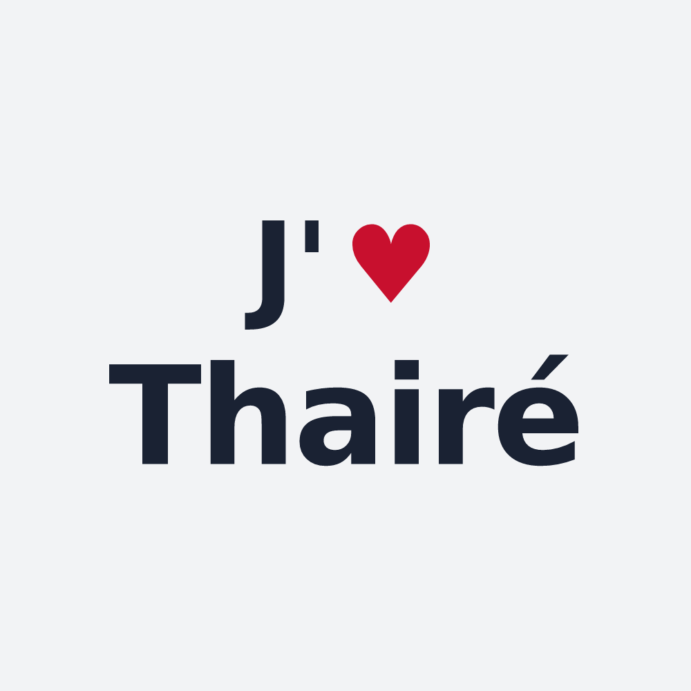 Poster personnalisé Thairé — design J'aime Thairé