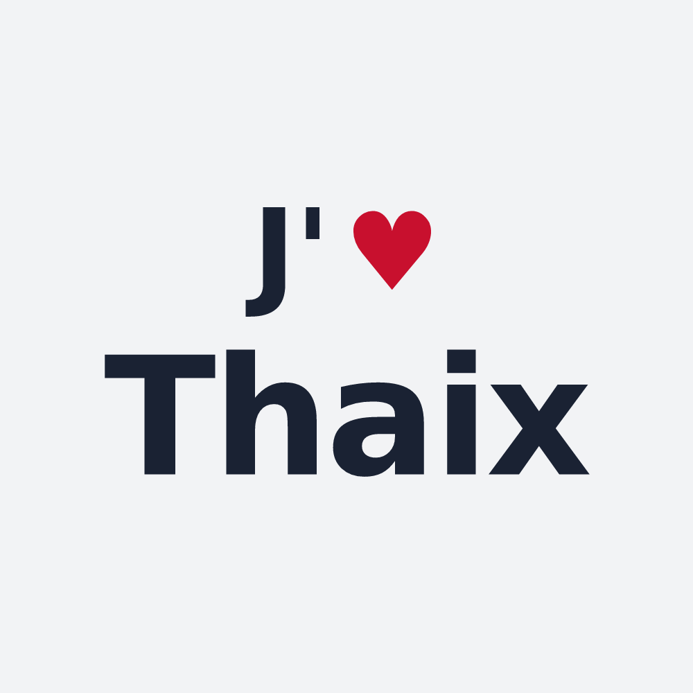 Poster personnalisé Thaix — design J'aime Thaix
